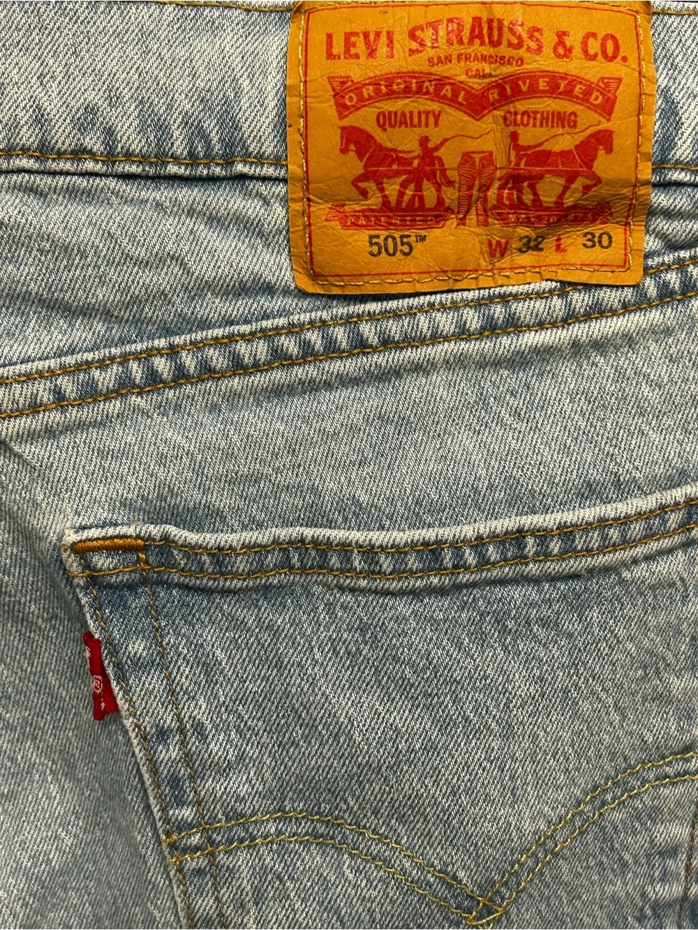 Men's Levi Light Blue Straight-Leg Jeans